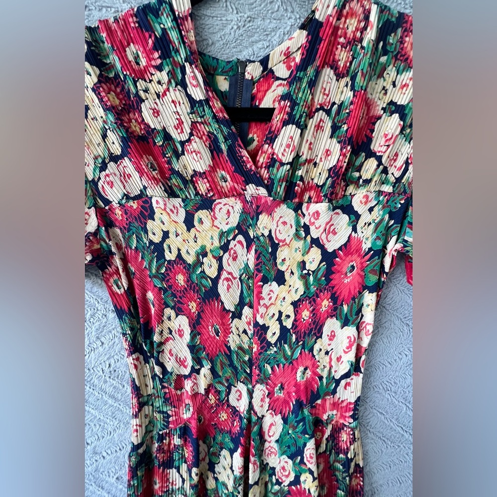 Vintage Unbranded Floral Dress midi S/M